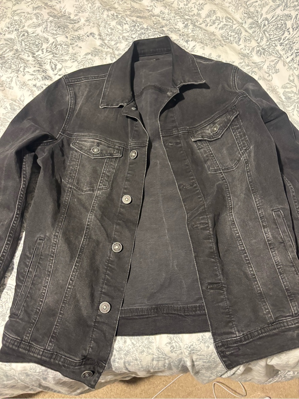 Mavi Men's Washed Black Denim Jacket